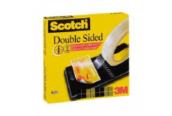 3M Scotch Nastro biadesivo per l'imballaggio di molti tipi di pacchi, trasparente, 12 mm x 33 m (665)