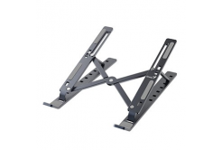 Supporto per notebook, G-Stand M250, regolabile, grigio, alluminio, Genius