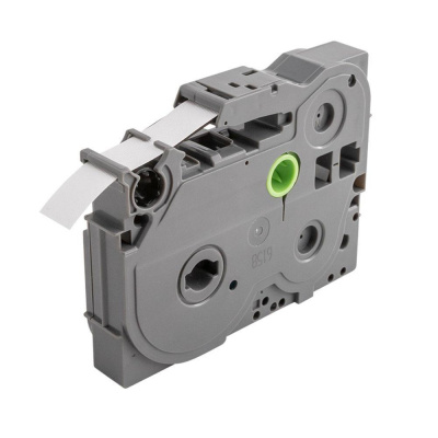 Nastro compatibile con Brother TZe-R231, 12mm x 4m, testo nera / sfondo bianco, nastro tessile