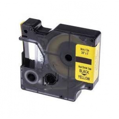 Nastro compatibile con Dymo 18054, S0718290, 9mm x 1, 5m testo nera / sfondo giallo