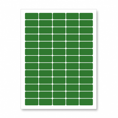 Etichette autoadesive 38 x 21,2 mm, 65 etichette, A4, 20 fogli, verde