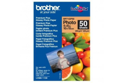 Brother Premium Glossy Photo Paper, carta fotografica, lucido, bianco, 10x15cm, 4x6", 260 g/m2, 50