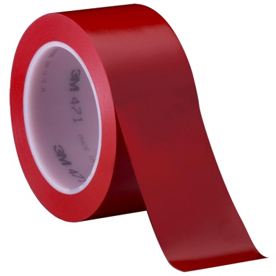3M 471 PVC adesiva nastro, 100 mm x 33 m, rosso