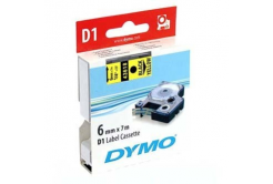 Dymo D1 43618, S0720790, 6 mm x 7m, testo nera/sfondo giallo, nastro originale