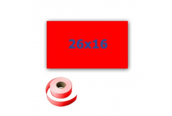 Etichette di prezzo per l'etichettatura delle pinze, rettangolare, 26mm x 16mm, 700pz segnale rosso