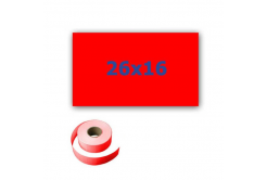 Etichette di prezzo per l'etichettatura delle pinze, rettangolare, 26mm x 16mm, 700pz segnale rosso