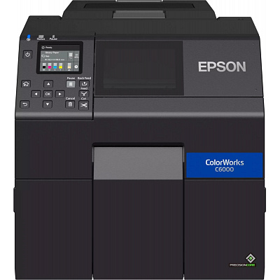 Epson ColorWorks C6000 (Ae) C31CH76102BK stampante a colori per etichette, taglierina, Ethernet, USB, nero