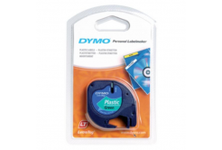 Dymo LetraTag 59425,S0721590 / 91204, S0721640, 12mm x 4 m, testo nera/sfondo verde, nastro originale