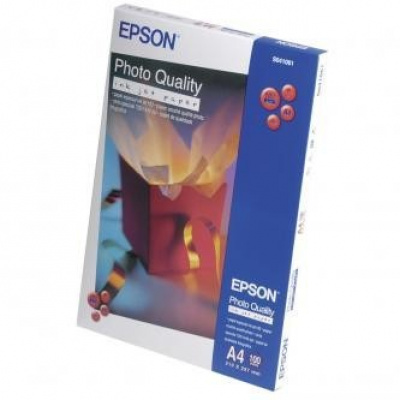 Epson Photo Quality InkJet Paper C13S041061, 104 g/m2, A4, 100pz, opaco, bianco, carta fotografica