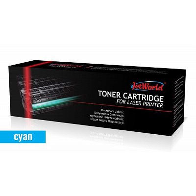 JetWorld PREMIUM toner compatibile per HP 410X CF411X / Canon CRG-046H 1253C002 ciano