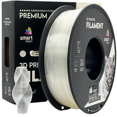 Smart Print FG-S68-E1, 3D filamento, PLA, 1,75mm, 1000g, Trasparente (Transparent)