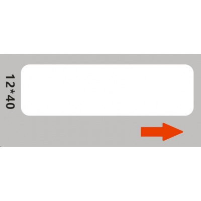 Niimbot etichette RP A2A68601601, 12x40mm 160pz White per D11 e D110