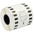 Rotoli di etichette compatibili per Brother DK-22212, 62mm x 15,24m, plastica,bianco
