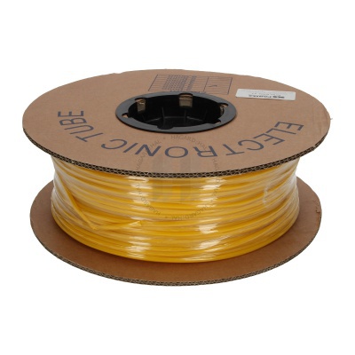 Tubo ovale in PVC per marcatura, diametro 2,7-4,0mm, sezione trasversale 1,5-2,5mm, giallo, 100m