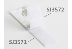 3M Hook & Loop™ SJ3572, bílý, háčky 25 mm - metráž (1dm=10cm)