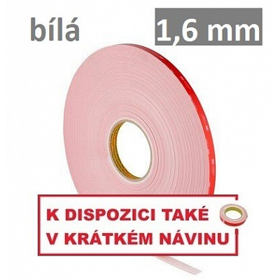 3M VHB™ LSE-160WF Nastro biadesivo ad alta adesione per plastiche LSE, spessore 1,6 mm 12 mm x 3 m