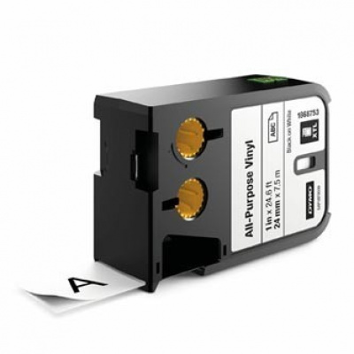 Dymo XTL 1868753, 24mm x 7m, testo nera/sfondo bianco, nastro originale