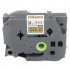 Nastro compatibile con Brother TZ-851 / TZe-851, 24mm x 8m, testo nera / sfondo d'oro