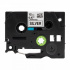 Nastro compatibile con Brother TZ-931 / TZe-931, 12mm x 8m, testo nera / nastro argento