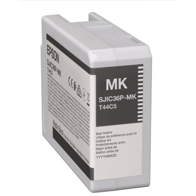 Epson SJIC36P-MK C13T44C540 per ColorWorks, nero opaco (black matte) cartuccia originale