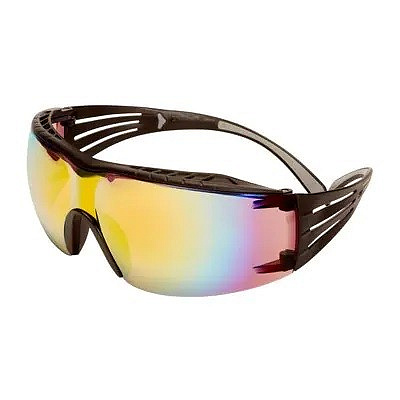3M SecureFit SF416XAS-BLK Occhiali protettivi, specchiati arancioni