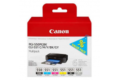 Canon PGI-550 CLI-551 PGBK+C+M+Y+GY multipack cartuccia originale