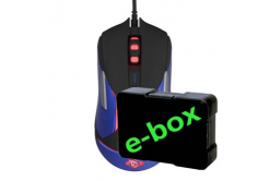 E-blue Mouse Auroza Gaming V2 EMS668BKAA-IU, 5000DPI, ottica, 6sp\., wired USB, nero, gaming, e-box