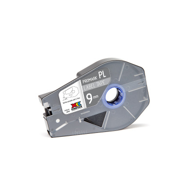 Partex PROMARK-PL090CN8, argento nastro autoadesivo, 9mm, 27m