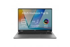 ASUS Vivobook 16 Flip/TP3607SA-OLED190W/U7-256V/16"/WUXGA/T/16GB/512GB/Intel int/W11H/Grigio/2R