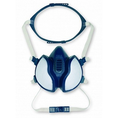 3M 4251+ Semimaschera con filtri integrati FFA1P2RD; maggiore permeabilità della valvola di espirazione