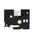 Nastro compatibile con Brother TZe-FA3, 12mm x 3m, testo blu / sfondo bianco, per stirare
