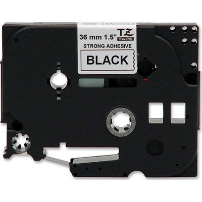 Nastro compatibile con Brother TZ-S261/TZe-S261 36mm x 8m,extr.adh. testo nera/sfondo bianco