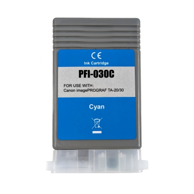 Canon PFI-030C, 3490C001 ciano (cyan) cartuccia compatibile