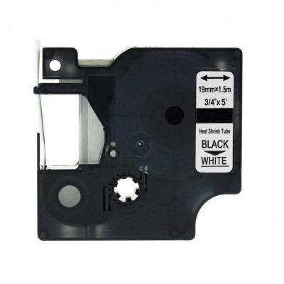 Nastro compatibile con Dymo 18057, S0718330, 19mm x 1, 5m testo nera / sfondo bianco