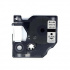 Nastro compatibile con Dymo 45010, S0720500, 12mm x 7m testo nera / sfondo trasparente