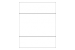 Etichette autoadesive R0100.5473.A, 190 x 58 mm, 5 etichette, A4, 100 fogli