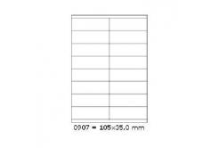 Etichette autoadesive 105 x 35 mm, 16 etichette, A4, 100 fogli