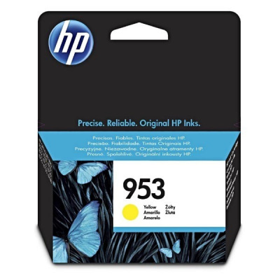 HP 953 F6U14AE, giallo (yellow), cartuccia originale