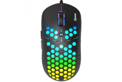 Marvo Mouse M399, 6400DPI, ottica, 6sp\., wired USB, nero, gaming, retroilluminato
