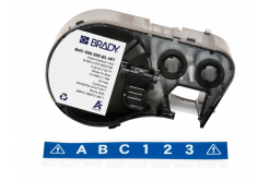 Brady M4C-500-595-BL-WT / 170813, 12.70 mm x 7.62 m, Vinile, testo bianco / sfondo bu