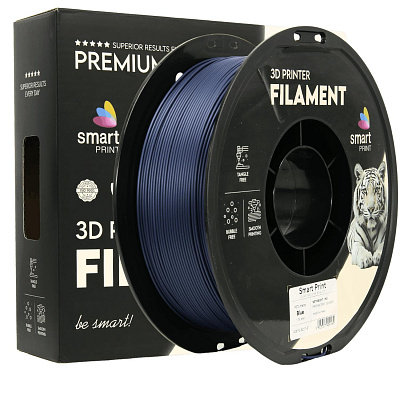 Smart Print FG-S217-E1, 3D filamento, PETG Matte, 1,75mm, 1000g, Blu (Blue)