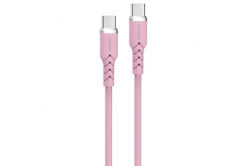Powerton ENERGY PASTEL EDITION Cavo USB-C, 100W, 1 m, in silicone, rosa