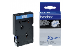 Brother TC-203, 12mm x 7,7m, testo blu / sfondo bianco, nastro originale