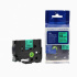 Nastro compatibile con Brother TZ-741 / TZe-741, 18mm x 8m, testo nera / sfondo verde