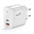 Genius Adattatore di rete 65W, 2 porte, USB-C, USB-A, PD-65AC