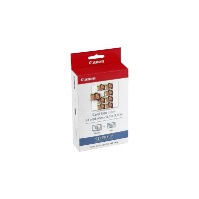 Canon KC-18IL 7740A001AG,  22x17,3mm, 18ks, etichette bianche + foglio di tintura
