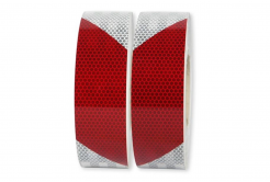 3M 823i Nastro riflettente rosso e bianco, destra, larghezza 50 mm
