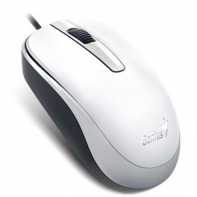 Genius Mouse DX-120 31010105107, 1200DPI, ottica, 3sp\., wired USB, bianco, standard, universale