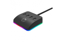 Hub USB (3.0) a 4 porte, DHC-CT120, nero, Hewlett-Packard, 4x USB 3.0, retroilluminato