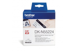 Brother DK-N55224, 54mm x 30,48m, bianco non adesiva rotolo di carta